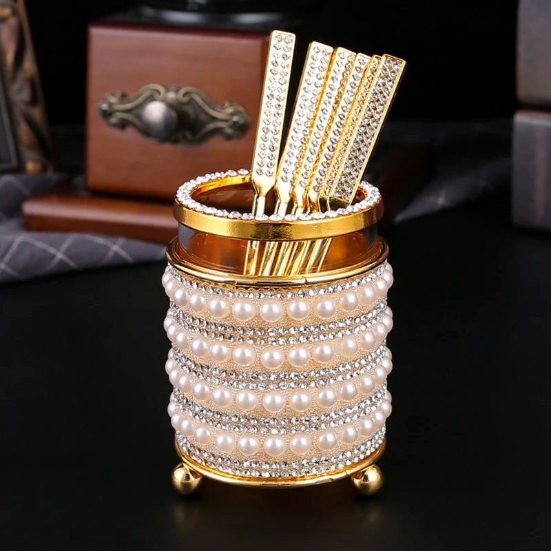 Elegant Coffee Spoon Set with Holder – 7 Pieces