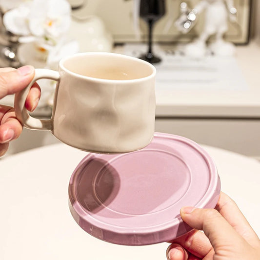Colorful Ceramic Cup & Saucer