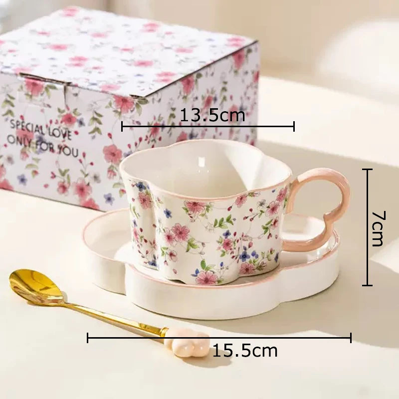 Plum Blossom Cup & Saucer