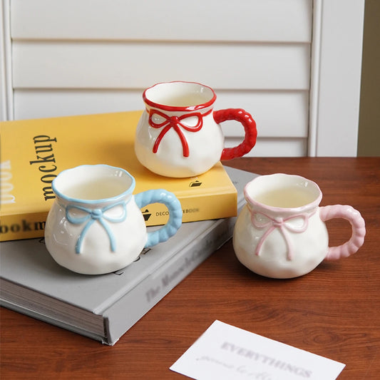 Bow-Handle Ceramic Espresso Cup