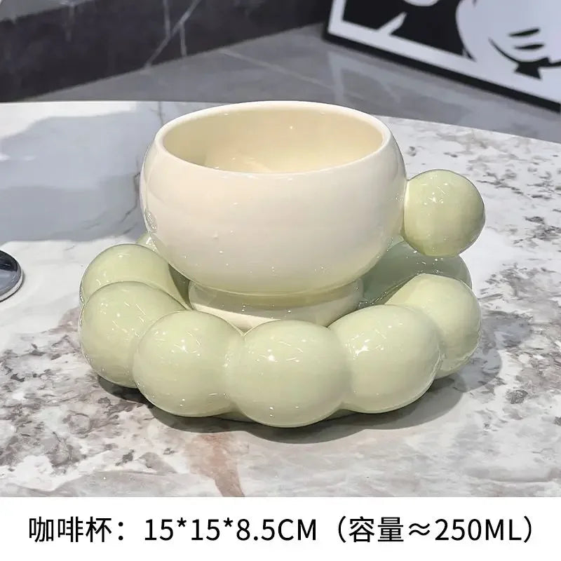 Bow Coffee Cup & Flower Saucer