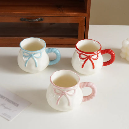 Bow-Handle Ceramic Espresso Cup