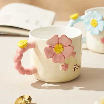 Floral Ceramic Coffee Mug