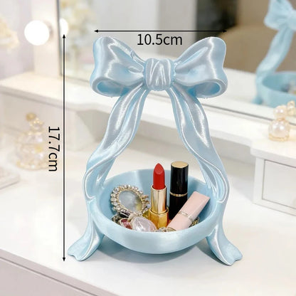 3D Printed Jewelry Tray Princess Dress Shape Makeup Brush Holder Jewelry Display Case Watches/Keys Storage Box Birthday Gifts