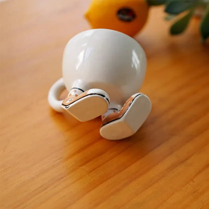 Creative Sneakers Feet Ceramic Coffee Mug Ornaments Living Room Kitchen Tea Cup Egg Cup Cartoon Funny Storage Ornaments Crafts