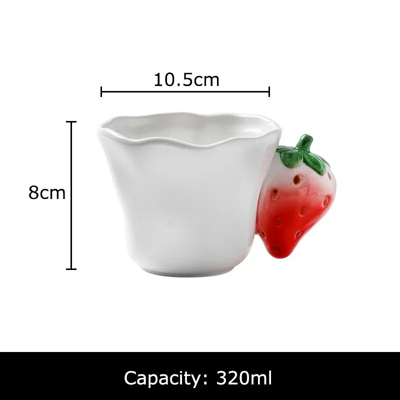 Fruit-Handle Ceramic Coffee Mug