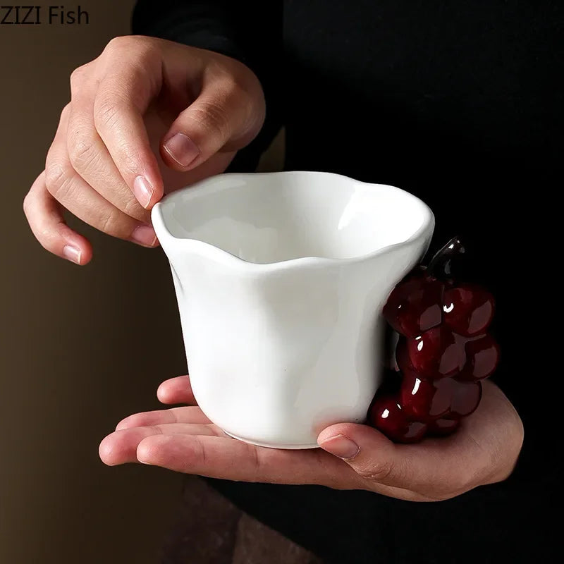 Fruit-Handle Ceramic Coffee Mug