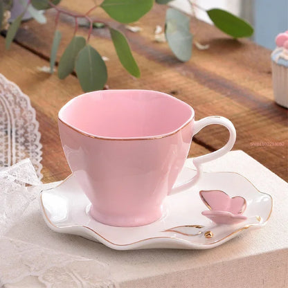 Butterfly Porcelain Cup & Saucer