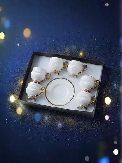 European Ceramic Espresso Cup Set – 90ml