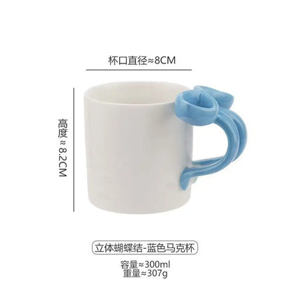 Bow Ceramic Cup & Plate