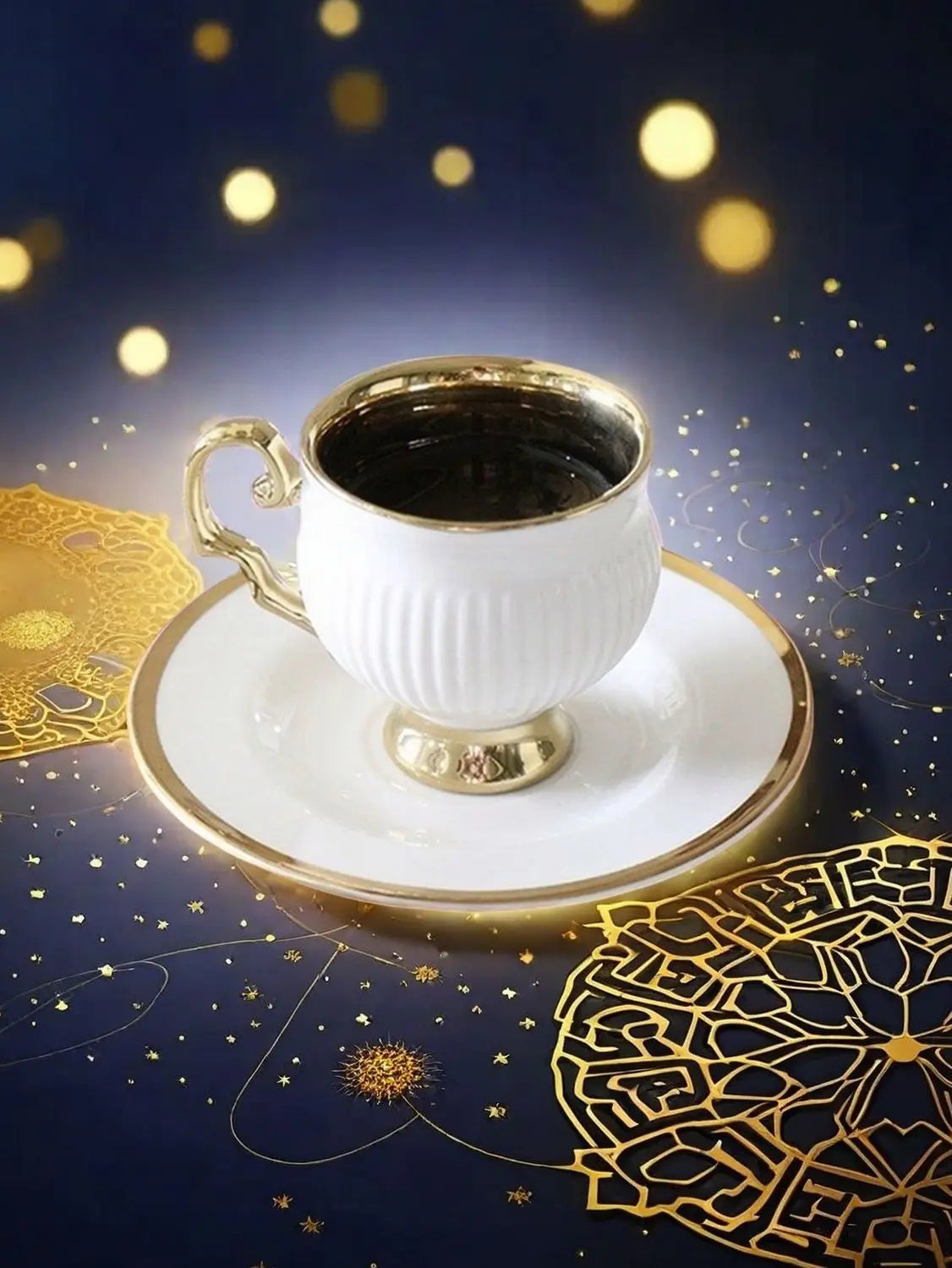 European Ceramic Espresso Cup Set – 90ml