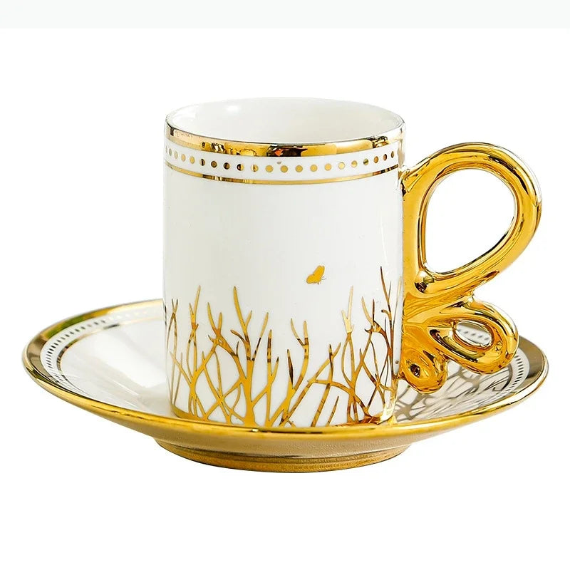 Vintage Espresso Cup Set – 6 Pieces