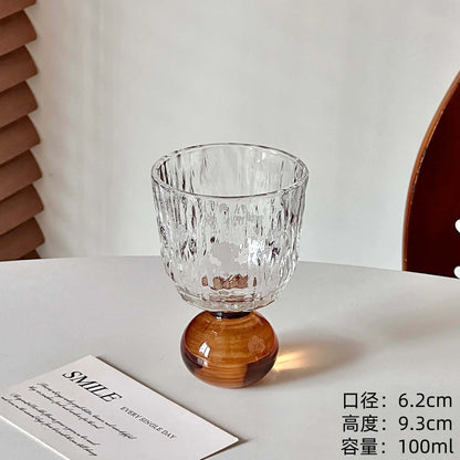 Round-Base Decorative Glass Cup