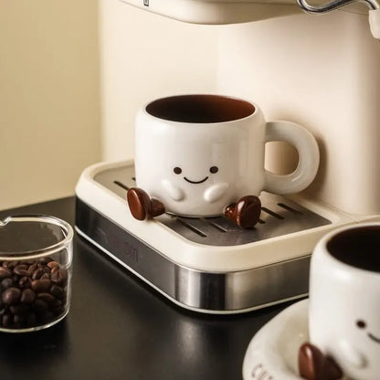 Footprint Ceramic Cup & Saucer