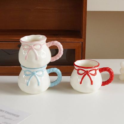 Bow-Handle Ceramic Espresso Cup