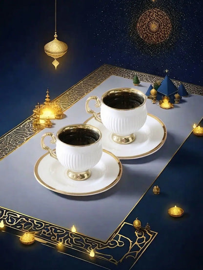 European Ceramic Espresso Cup Set – 90ml
