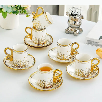 Vintage Espresso Cup Set – 6 Pieces