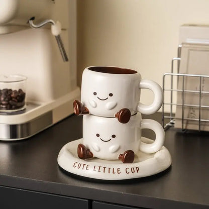 Footprint Ceramic Cup & Saucer