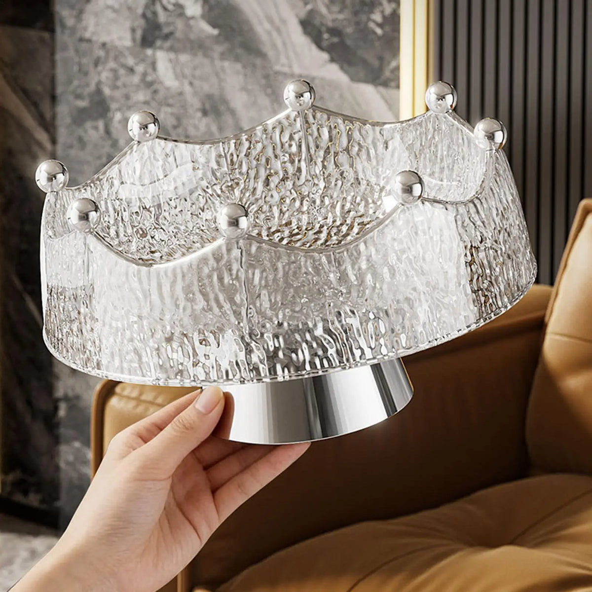 Golden Fruit Bowl & Decorative Serving Set