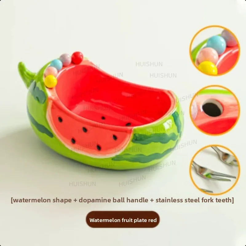 Watermelon Ceramic Fruit Plate