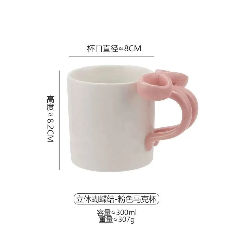 Bow Ceramic Cup & Plate