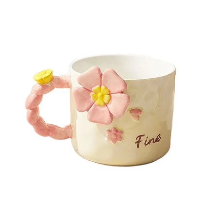 Floral Ceramic Coffee Mug