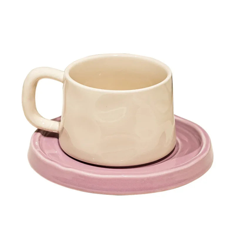 Colorful Ceramic Cup & Saucer