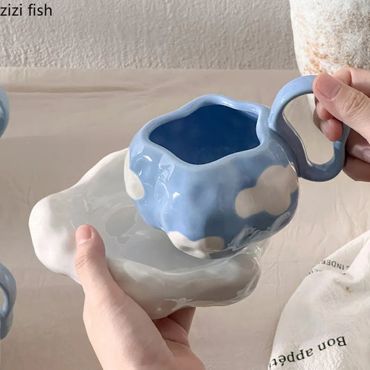 Hand-Painted Ceramic Cup Set