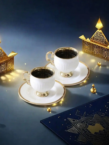 European Ceramic Espresso Cup Set – 90ml