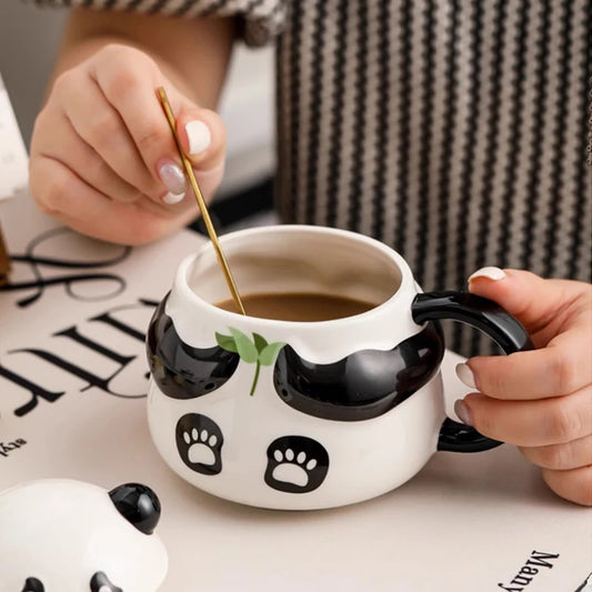 Panda Mug with Lid