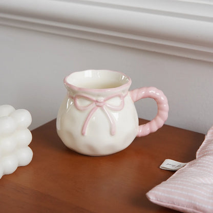 Bow-Handle Ceramic Espresso Cup