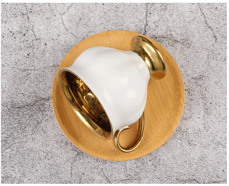 Embossed Turkish Coffee Cup Set – 2 Pieces