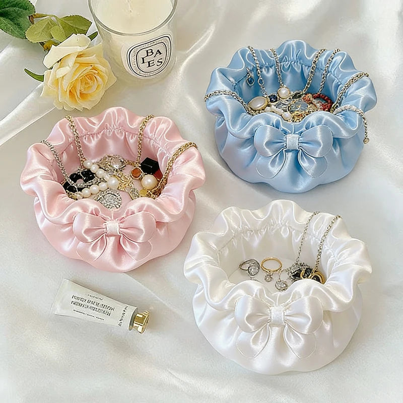 3D Printed Jewelry Tray Princess Dress Shape Makeup Brush Holder Jewelry Display Case Watches/Keys Storage Box Birthday Gifts