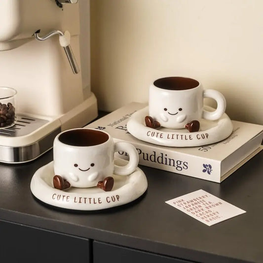 Footprint Ceramic Cup & Saucer