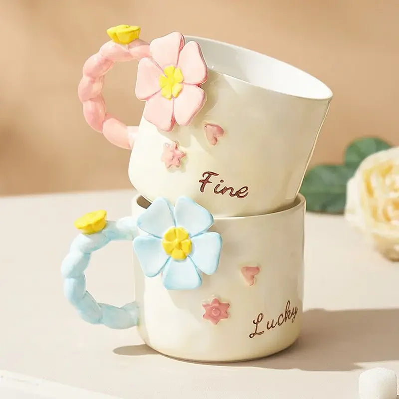 Floral Ceramic Coffee Mug