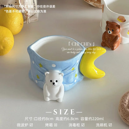 Bear & Moon Ceramic Mug