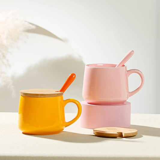 Kawaii Unicorn Mug with Lid & Spoon