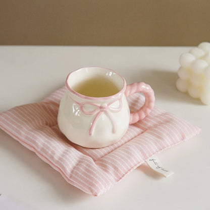 Bow-Handle Ceramic Espresso Cup