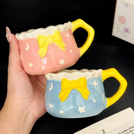 Bowknot Ceramic Tea Cup