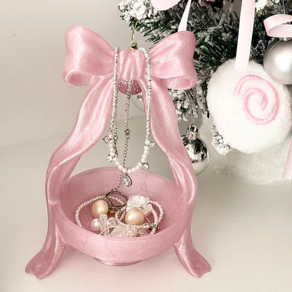 3D Printed Jewelry Tray Princess Dress Shape Makeup Brush Holder Jewelry Display Case Watches/Keys Storage Box Birthday Gifts