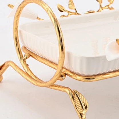 Decorative Metal Fruit & Dessert Serving Stand