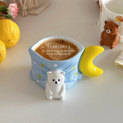 Bear & Moon Ceramic Mug