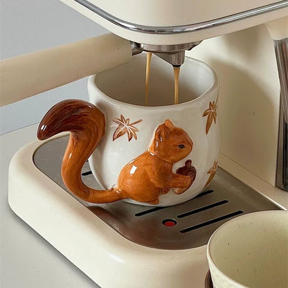Squirrel Ceramic Cup & Saucer