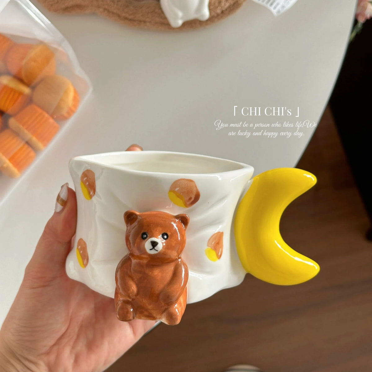 Bear & Moon Ceramic Mug