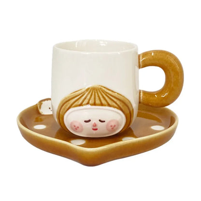 Squirrel & Chestnut Ceramic Cup