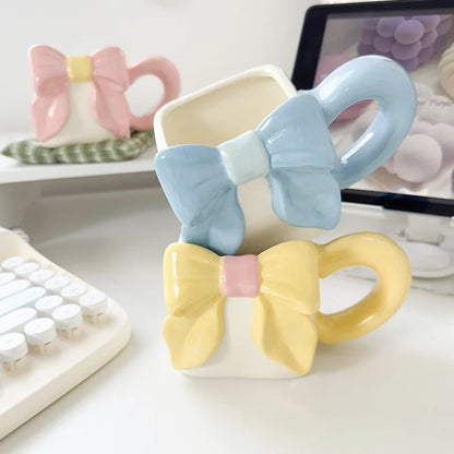 Butterfly Bow Ceramic Coffee Mug