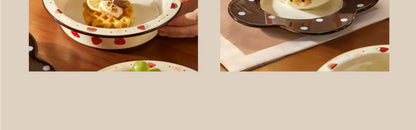Creative Rabbit Pattern Ceramic Bowl Relief Porcelain Rice Bowls 4.5Inches Cute Home Yogurt Small Bowl Tableware Cake Fruit Bowl