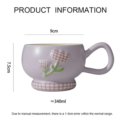 Tulip Relief Ceramic Mug