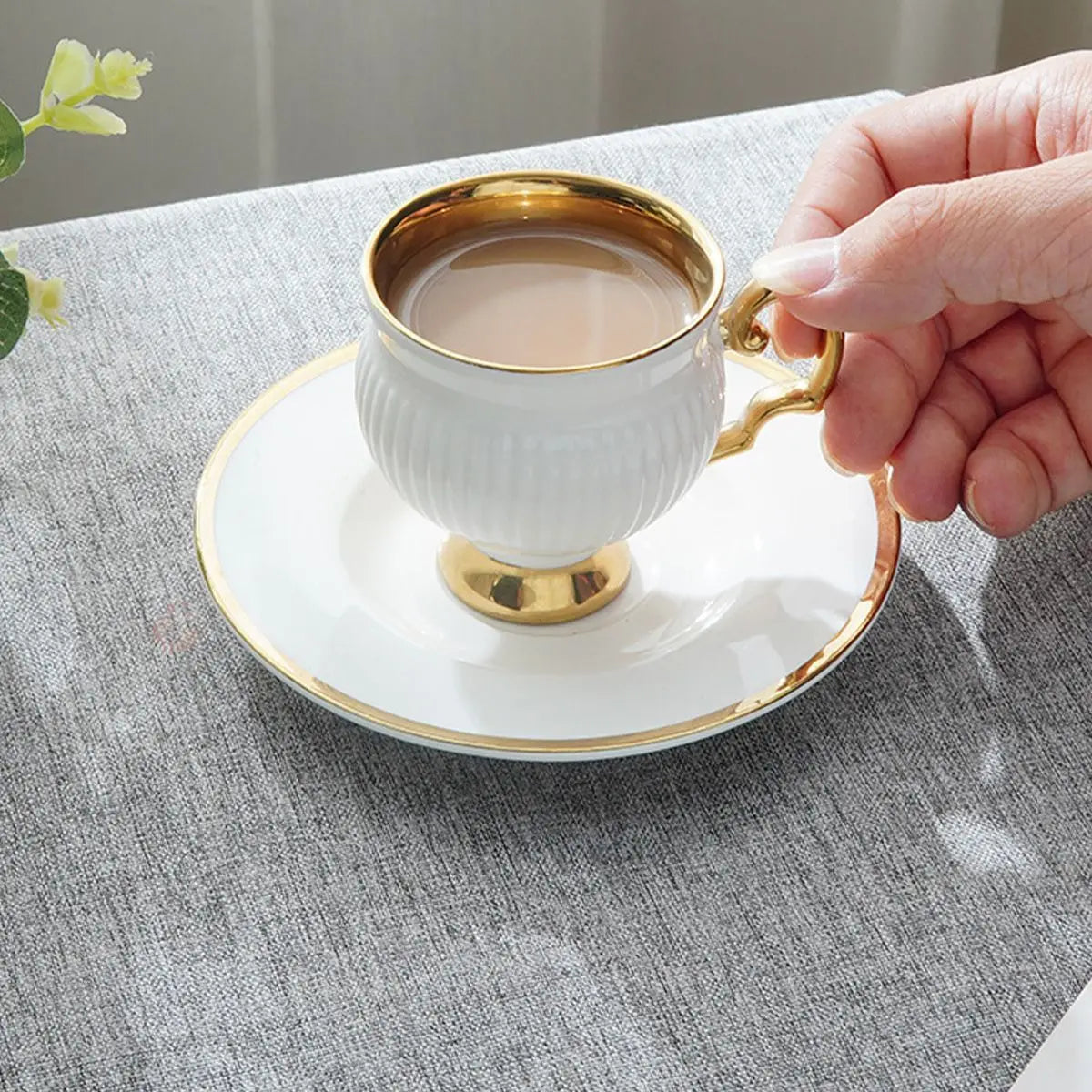 European Ceramic Espresso Cup Set – 90ml