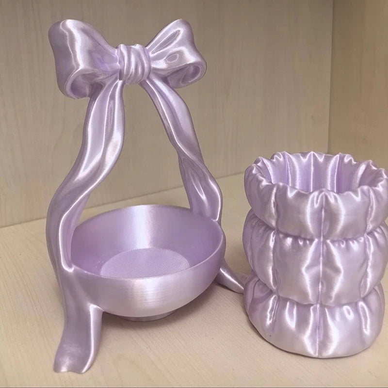 3D Printed Jewelry Tray Princess Dress Shape Makeup Brush Holder Jewelry Display Case Watches/Keys Storage Box Birthday Gifts